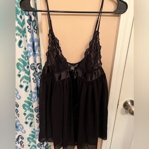 Victoria’s Secret black lingerie top, size large